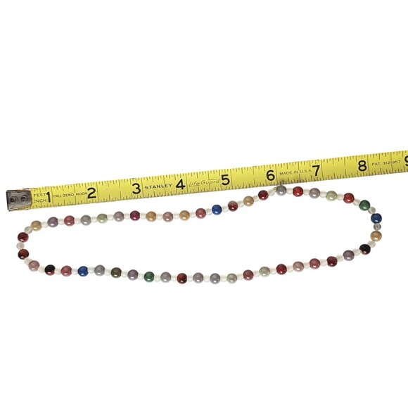 Beaded Boho Choker Necklace Colorful Festival Jewelry - Picture 3 of 3